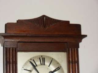 New Haven Walnut Alarm & Striking Parlor Clock  