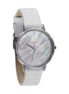 NIXON THE KENSINGTON WATCH CRYSTAL WITH WHITE SNAKE BAND  