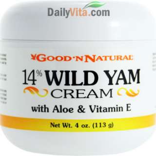 GNN 14% Wild Yam Cream with Aloe and Vitamin E   4 oz  