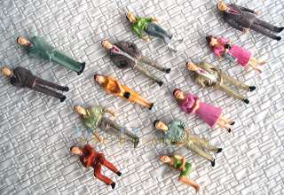130 pcs O scale 148 Painted Figures People Passenger F  