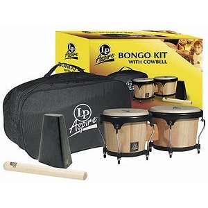  Latin Percussion Aspire Bongo Kit, Dark Wood Musical 