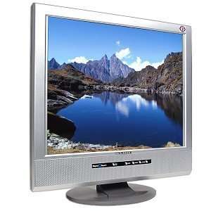 19 TFT Flat Panel LCD Monitor w/Speakers (Silver)  B 