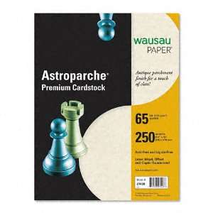  Paper   Astroparche Cover Stock, 65lb, Natural, Letter, 250 Sheets 