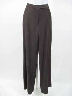 OSCAR DE LA RENTA Brown Wool Blend Blazer Pant Suit Sz8  