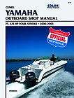 1999 YAMAHA MARINE OUTBOARD MOTOR REPAIR SERVICE MANUAL  