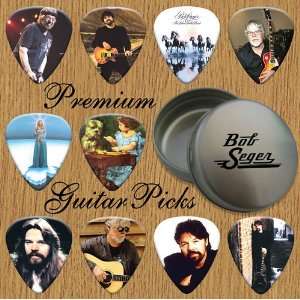  Bob Seger Premium Guitar Picks X 10 In Tin (T) Musical 