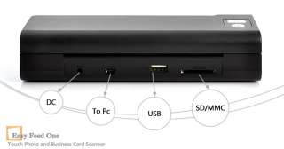 Easy Feed One Touch Photo and Business Card Scanner  