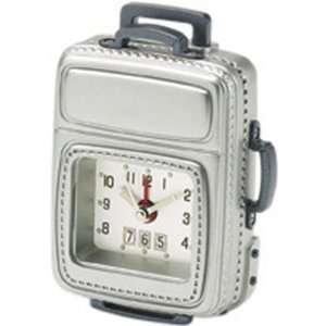  Luggage Alarm Clock in Silver