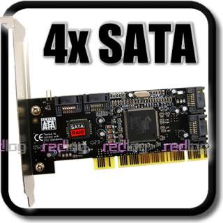 Ports 4x SATA Serial ATA PCI Controller RAID Card RL  