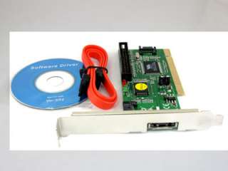 VIA 3 Port SATA +1 IDE PCI Controller RAID Card Adapter  