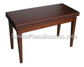 Piano Bench upholstered padded top music compartment  