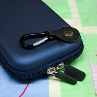 Premium Hard EVA Faux Leather Wrapped Case with Snap Hook