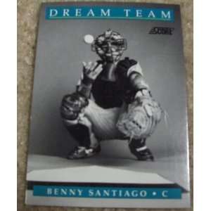  1991 Score Benny Santiago # 893 MLB Baseball Dream Team 