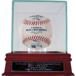   HR Game 5 30 10 w/ Engraved Case & Nameplate   MLB Stadium Equipment