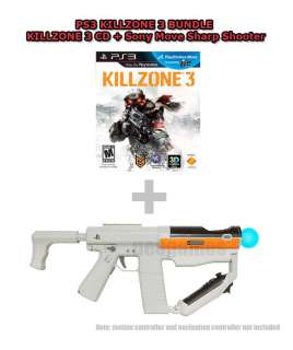 PS3 Killzone 3 BUNDLE + 1x Sony Move Sharp Shooter Gun  