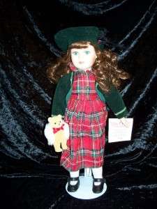 COLLECTIBLE MEMORIES HOLLY 16 PORCELAIN DOLL NWT  