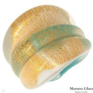  Murano Glass Made In Italy Fashionable Brand New Ring In 