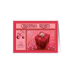  Christmas Wishes for My Sister Pink and Gold Card Health 