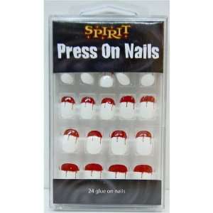    Bloody French Manicure Press On Nails