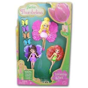  Barbie Thumbelina Dolls Friendship Pack   Set of 3 Toys 