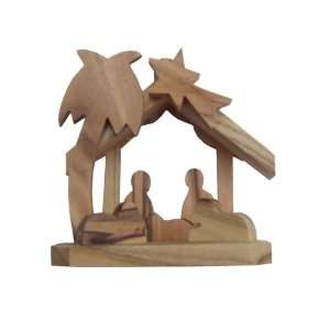  Olive Wood Nativity Set / Scene for Christmas   Small