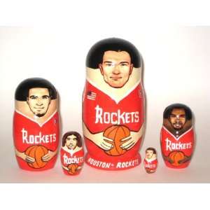   Rockets * NBA Basketball or any team Russian Nesting doll 5 pcs / 6 in