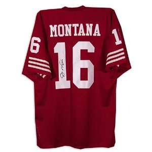  Joe Montana San Francisco 49ers Autographed Red Jersey 