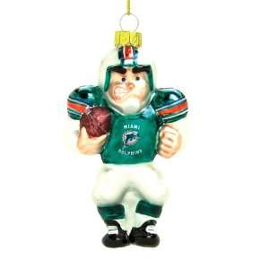  NFL Miami Dolphins Caucasian Player Mouth Blown Glass 