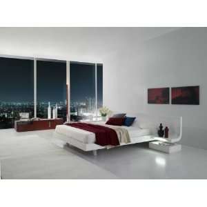   Platform Bed with Built in Nightstands & LED Lights