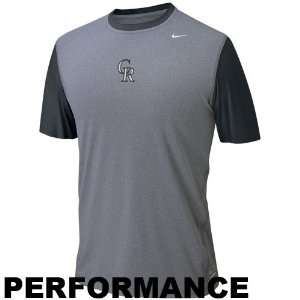 Nike Colorado Rockies Slate Pro Core Loose Top  Sports 