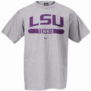  Nike LSU Tigers Ash Tennis T shirt