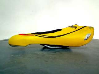 Selle San Marco RACE GEL Saddle YELLOW color for MAN used  