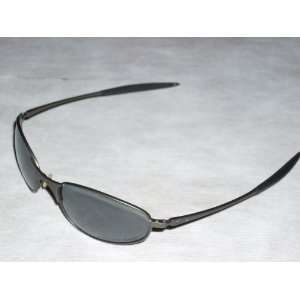  OAKLEY A WIRE GUNMETAL/BLACK IRIDIUM POLARIZED SUNGLASSES 