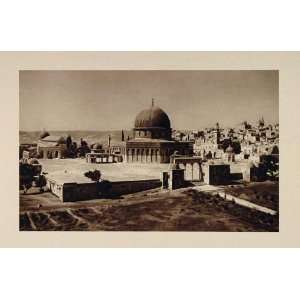  1926 Temple Mount Dome of the Rock Old City Jerusalem 