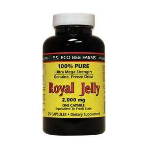  100% Pure Freeze Dried Fresh Royal Jelly   2000 mg   75 