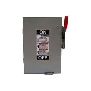   100 Amp, 3 Pole, 240 Volt, 4 Wire, Fused, General Duty, Outdoor Rated