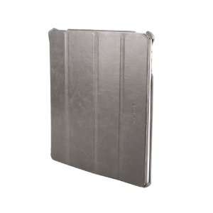  UNIEA Caj Pad Leather Hard Flip Case for iPad 2 (Gray 