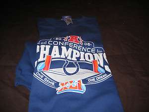   Colts Reebok 2006 AFC Champions Locker Room sweat shirt XL NWT  