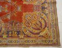 ANTIQUE ART NOUVEAU MACHINE WOVEN SILKY WOOL RUG  