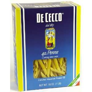 Dececco Pasta Penne Pasta ( 20x16 OZ) Grocery & Gourmet Food