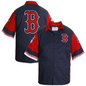  Boston Red Sox Navy Blue Pit Crew Shirt