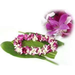 DENDROBIUM ORCHID LEI DOUBLE  Grocery & Gourmet Food