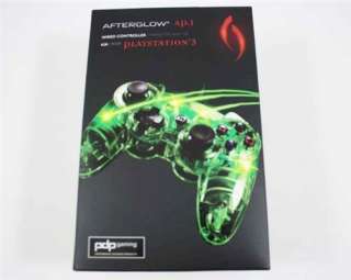 New PS3 Playstation 3 Afterglow Wired Controller   Green  