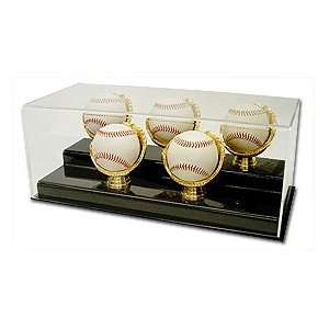  Acrylic Gold Glove Display   Five Baseballs Sports 