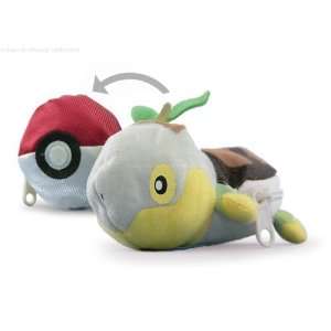  Turtwig   Mini Pokemon DP Pokeball Flip out Plush Toy ~3.5 