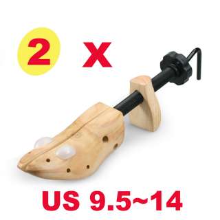 Shoe Tree 2 Way L x W Wood Stretcher Shaper sz US 6 14  