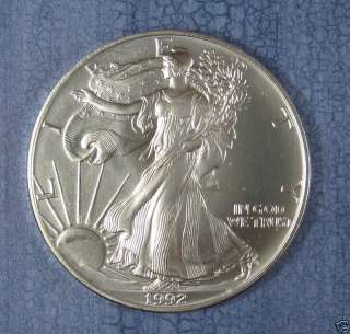 1992 United States Silver Eagle Silver Dollar  