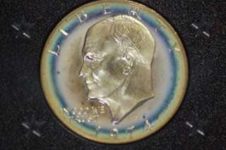   1973 1974 Eisenhower Proof Dollar COin Coins Encased 40% SILVER  