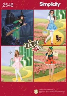   Oz Dorothy Glenda Witch ScareCrow Simplicity Pattern 2546 OOP  