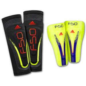 adidas F50 ProLite Shin Guard Slip Shield NEW YEL/PUR  